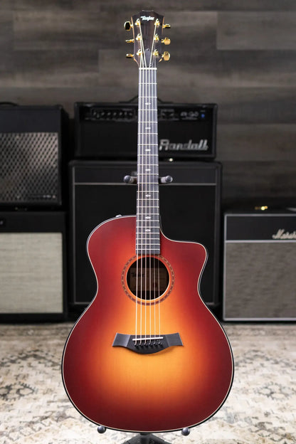 Taylor 214ce Sunset Blvd Grand Auditorium Acoustic/Electric Guitar - Sepia Burst with Gig Bag