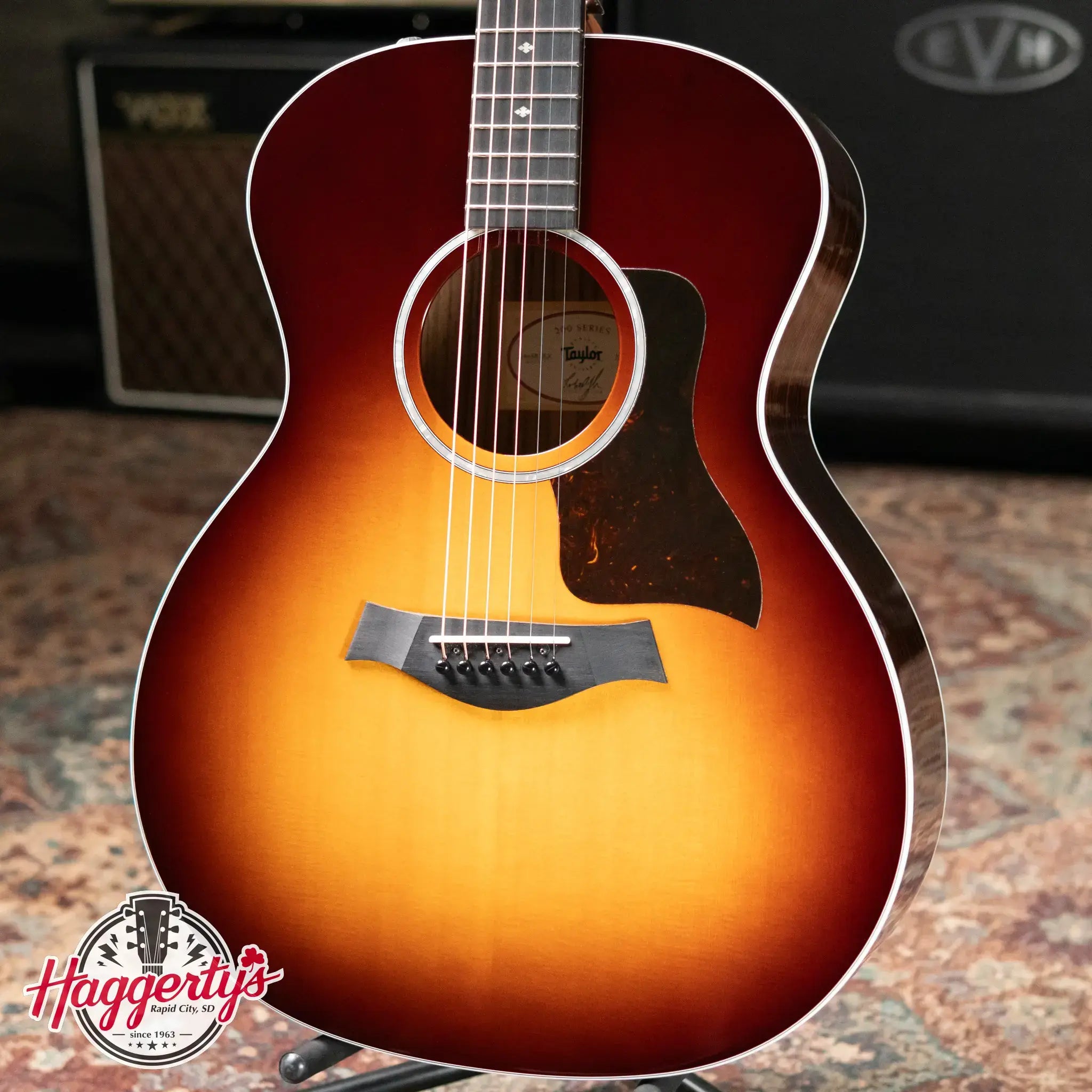 Taylor 214e-SB DLX Grand Auditorium Acoustic-Electric Guitar with Hardshell Case - Used