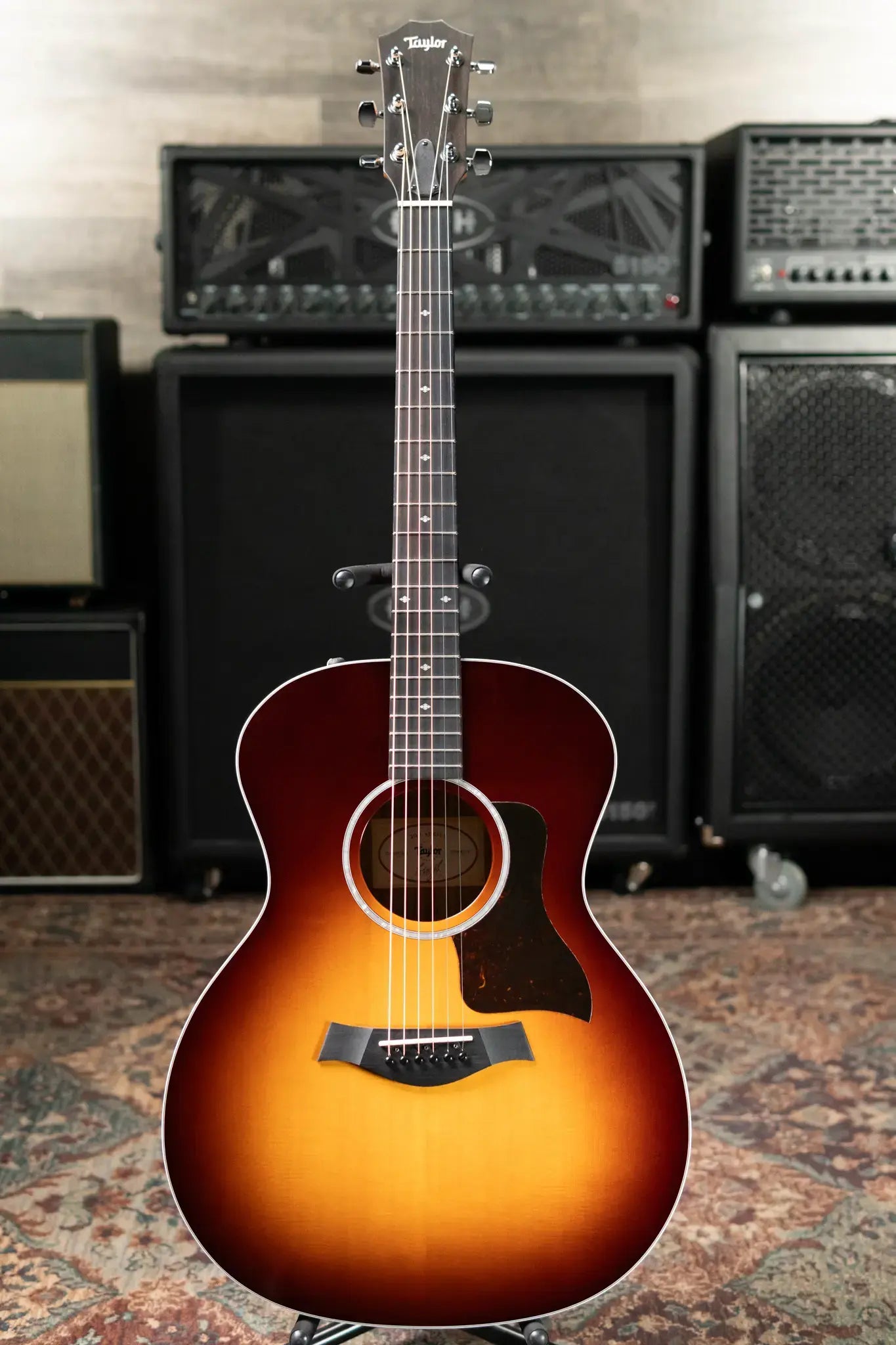 Taylor 214e-SB DLX Grand Auditorium Acoustic-Electric Guitar with Hardshell Case - Used