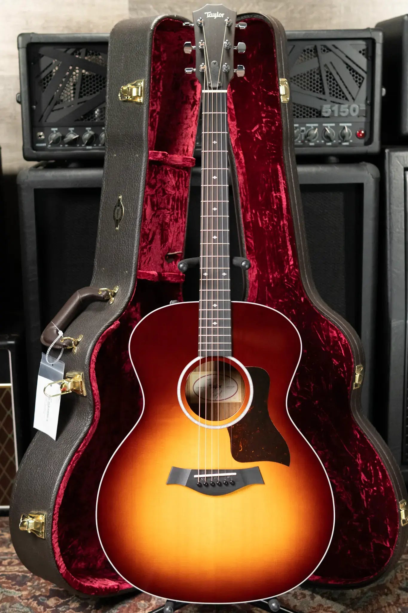 Taylor 214e-SB DLX Grand Auditorium Acoustic-Electric Guitar with Hardshell Case - Used