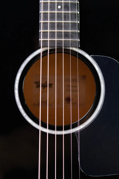 Taylor 217e-BLK Plus Grand Pacific Acoustic/Electric Guitar - Black with Aerocase