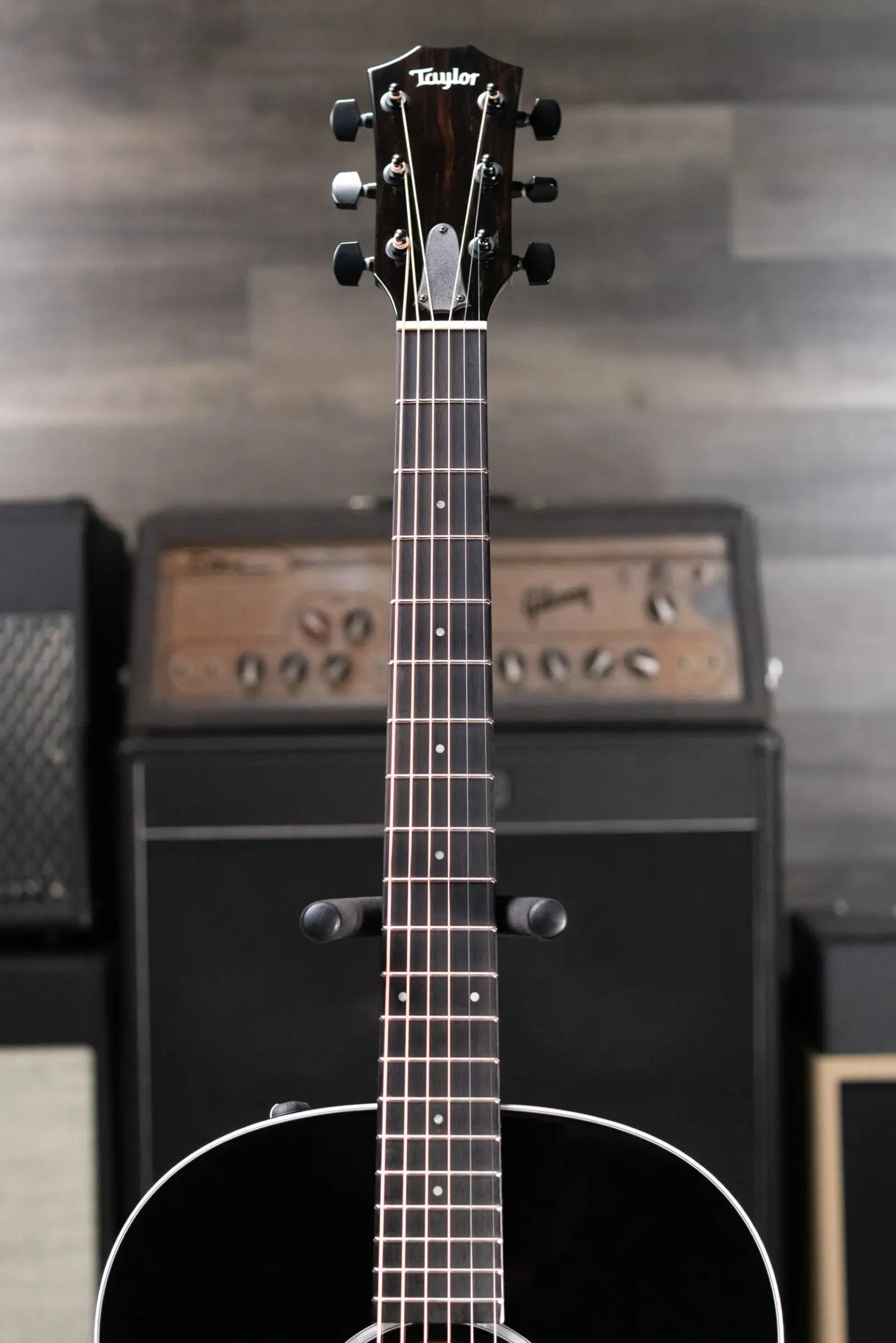 Taylor 217e-BLK Plus Grand Pacific Acoustic/Electric Guitar - Black with Aerocase - Factory Used