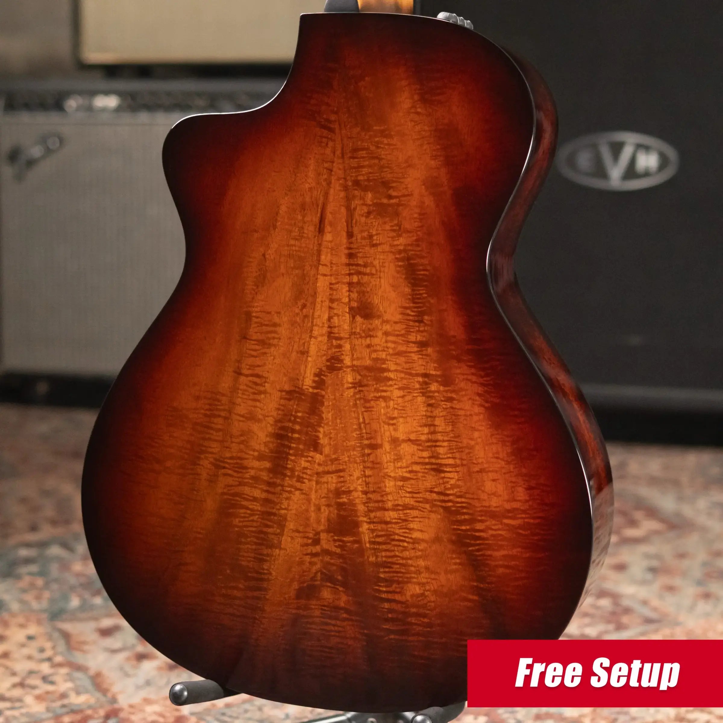 Taylor 222ce-K DLX Grand Concert Acoustic/Electric Guitar - Shaded Edgeburst with Hardshell Case - Factory Demo