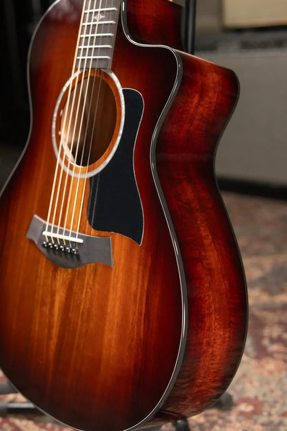 Taylor 222ce-K DLX Grand Concert Acoustic/Electric Guitar - Shaded Edgeburst with Hardshell Case - Factory Demo