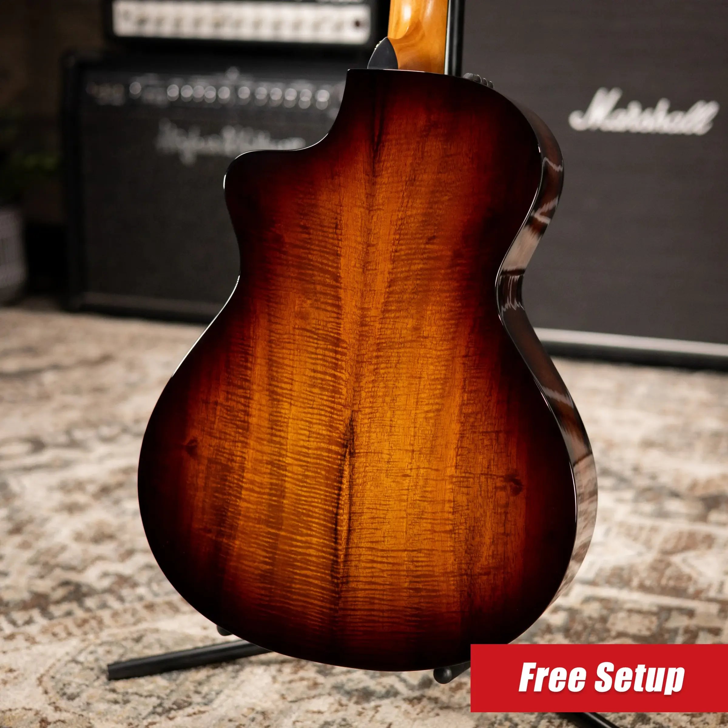 Taylor 222ce-K DLX Grand Concert Hawaiian Koa Acoustic/Electric Guitar - Shaded Edge Burst with Hardshell Case