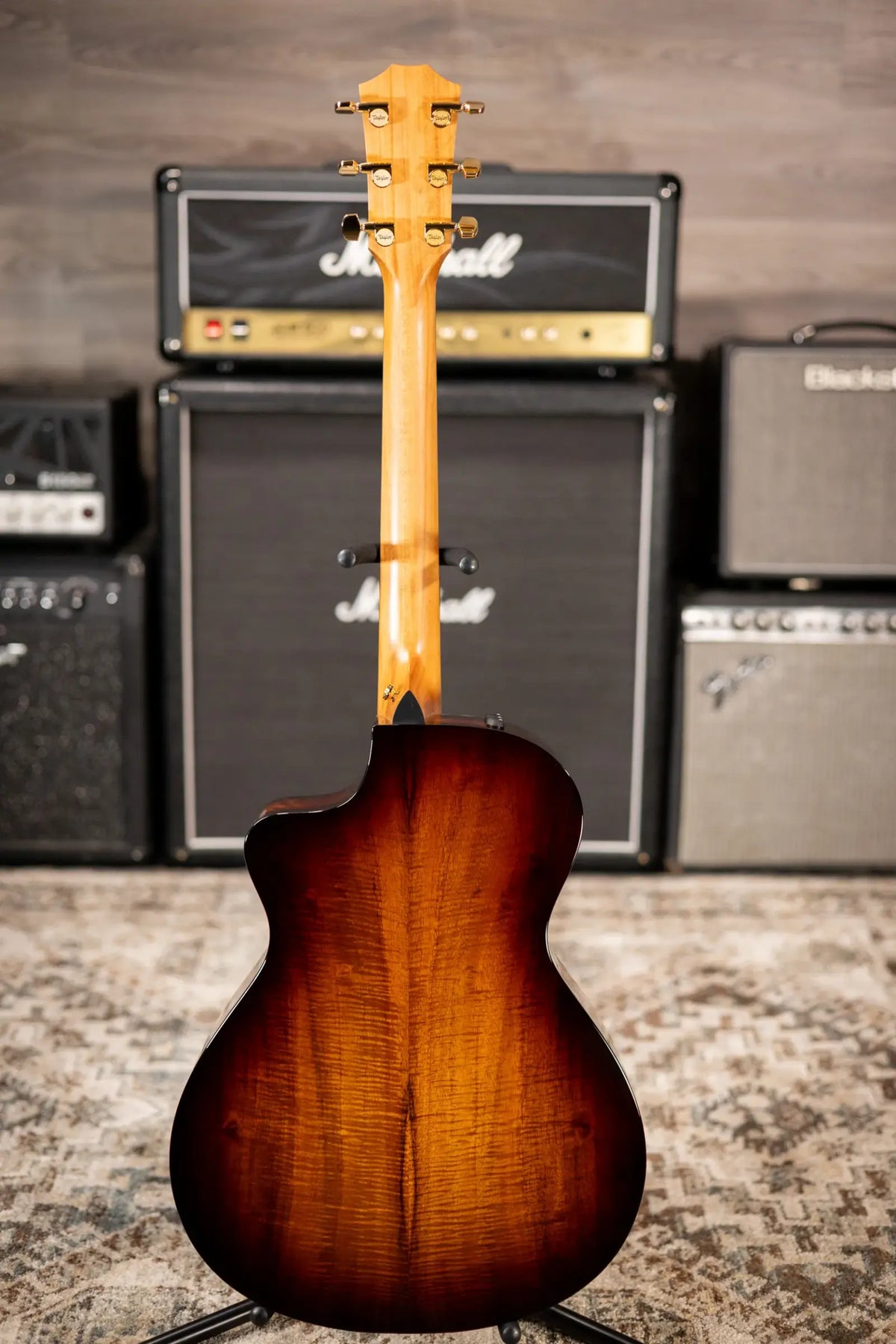 Taylor 222ce-K DLX Grand Concert Hawaiian Koa Acoustic/Electric Guitar - Shaded Edge Burst with Hardshell Case