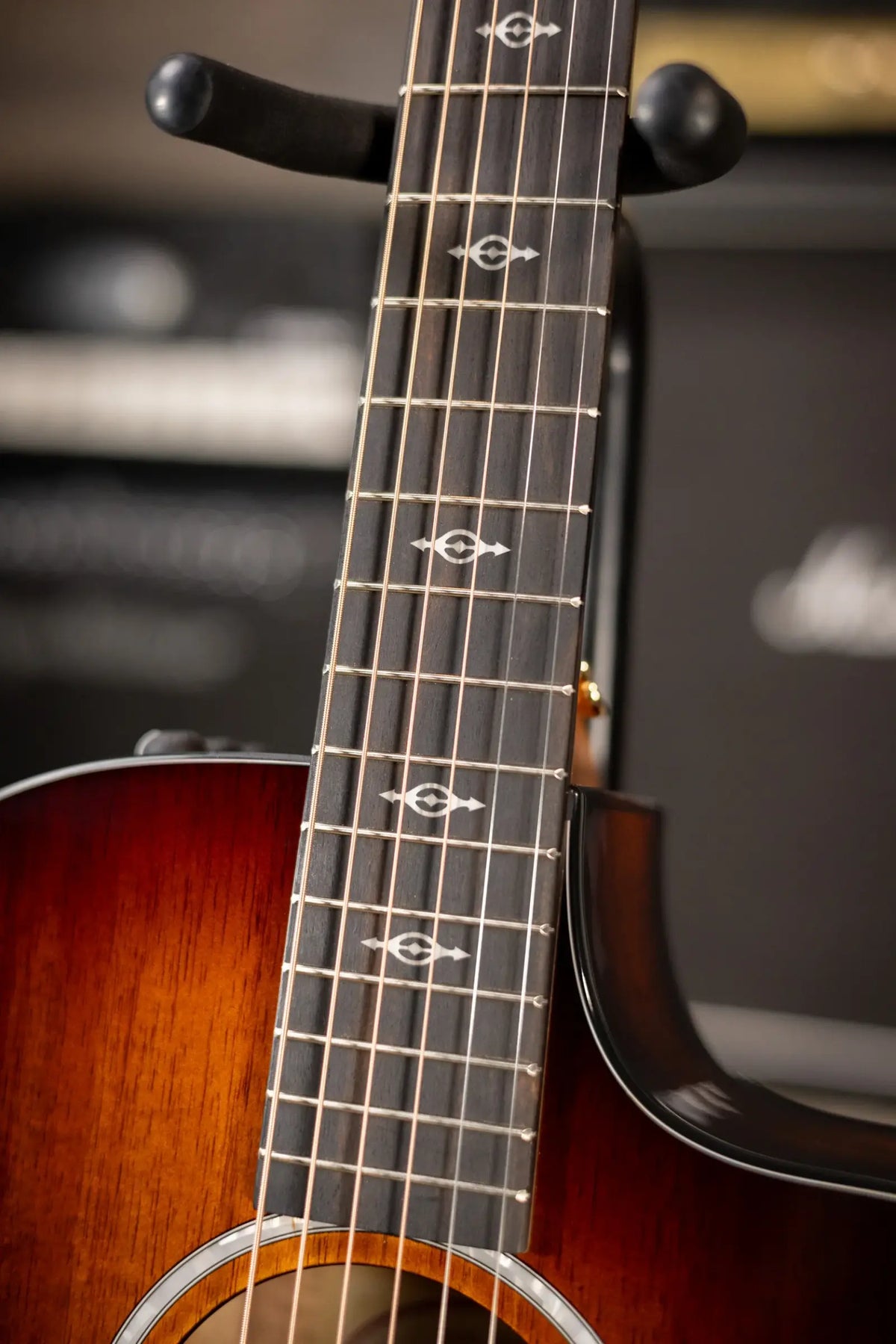 Taylor 222ce-K DLX Grand Concert Hawaiian Koa Acoustic/Electric Guitar - Shaded Edge Burst with Hardshell Case