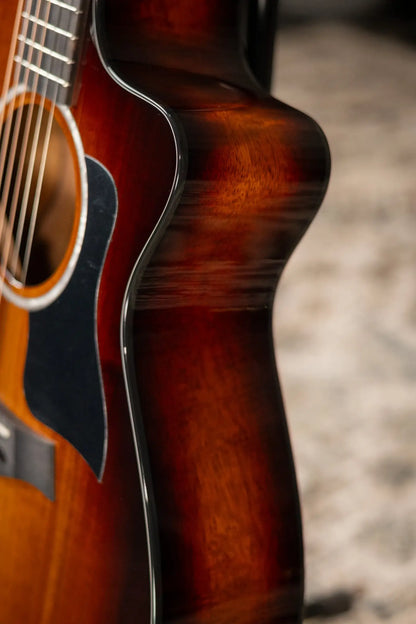 Taylor 222ce-K DLX Grand Concert Hawaiian Koa Acoustic/Electric Guitar - Shaded Edge Burst with Hardshell Case