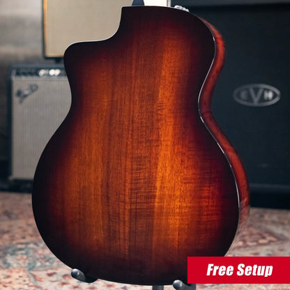 Taylor 224ce-K DLX Grand Auditorium Acoustic/Electric Guitar - Shaded Edgeburst with Hardshell Case
