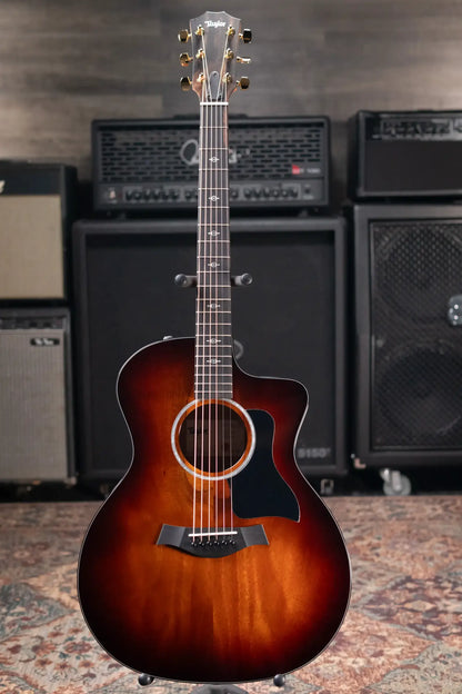 Taylor 224ce-K DLX Grand Auditorium Acoustic/Electric Guitar - Shaded Edgeburst with Hardshell Case