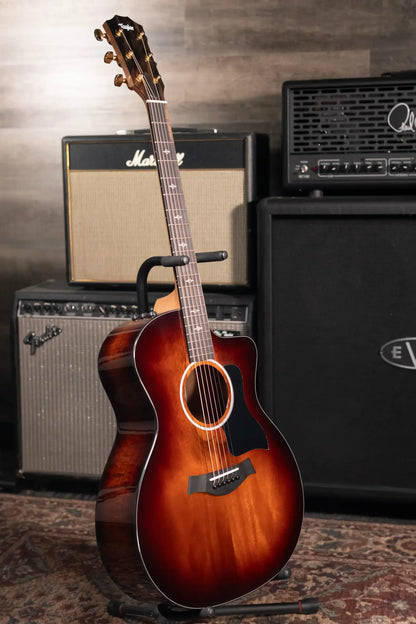 Taylor 224ce-K DLX Grand Auditorium Acoustic/Electric Guitar - Shaded Edgeburst with Hardshell Case