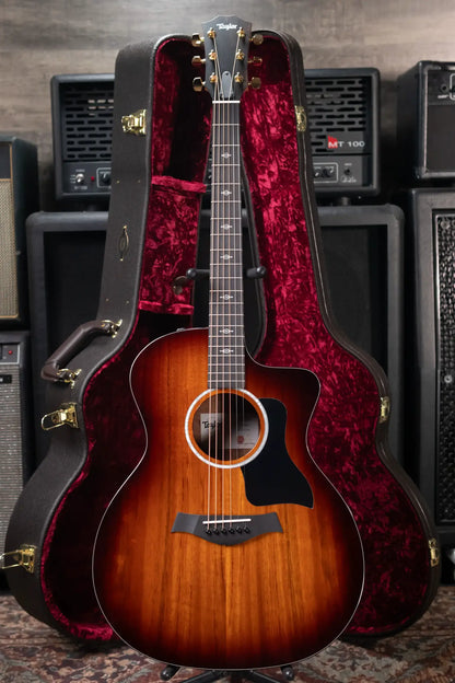 Taylor 224ce-K DLX Grand Auditorium Acoustic/Electric Guitar with Hardshell Case - Display Model