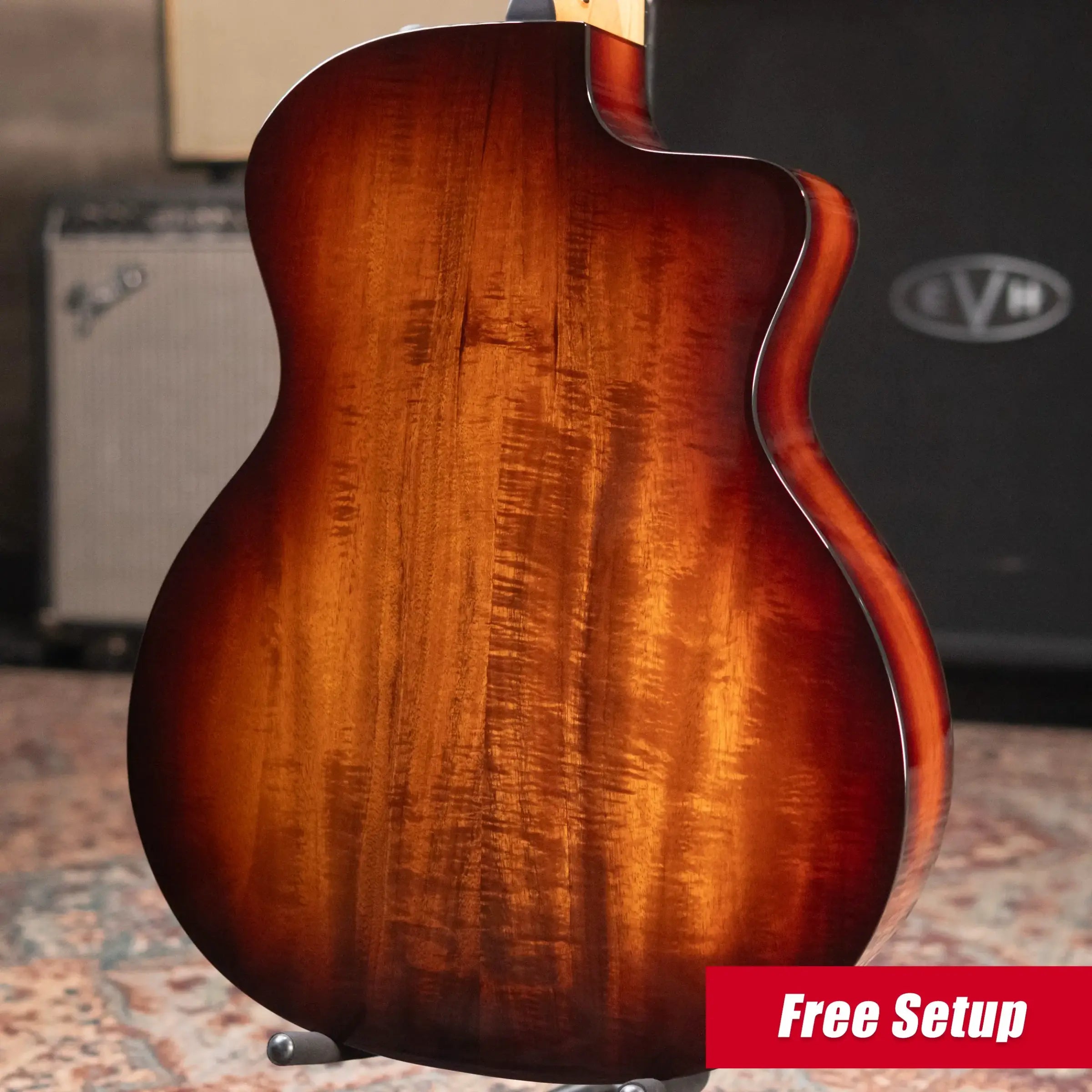 Taylor 224ce-K DLX Left-Handed Grand Auditorium Acoustic/Electric Guitar - Shaded Edge Burst with Hardshell Case