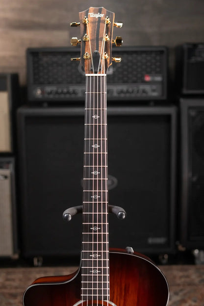 Taylor 224ce-K DLX Left-Handed Grand Auditorium Acoustic/Electric Guitar - Shaded Edge Burst with Hardshell Case