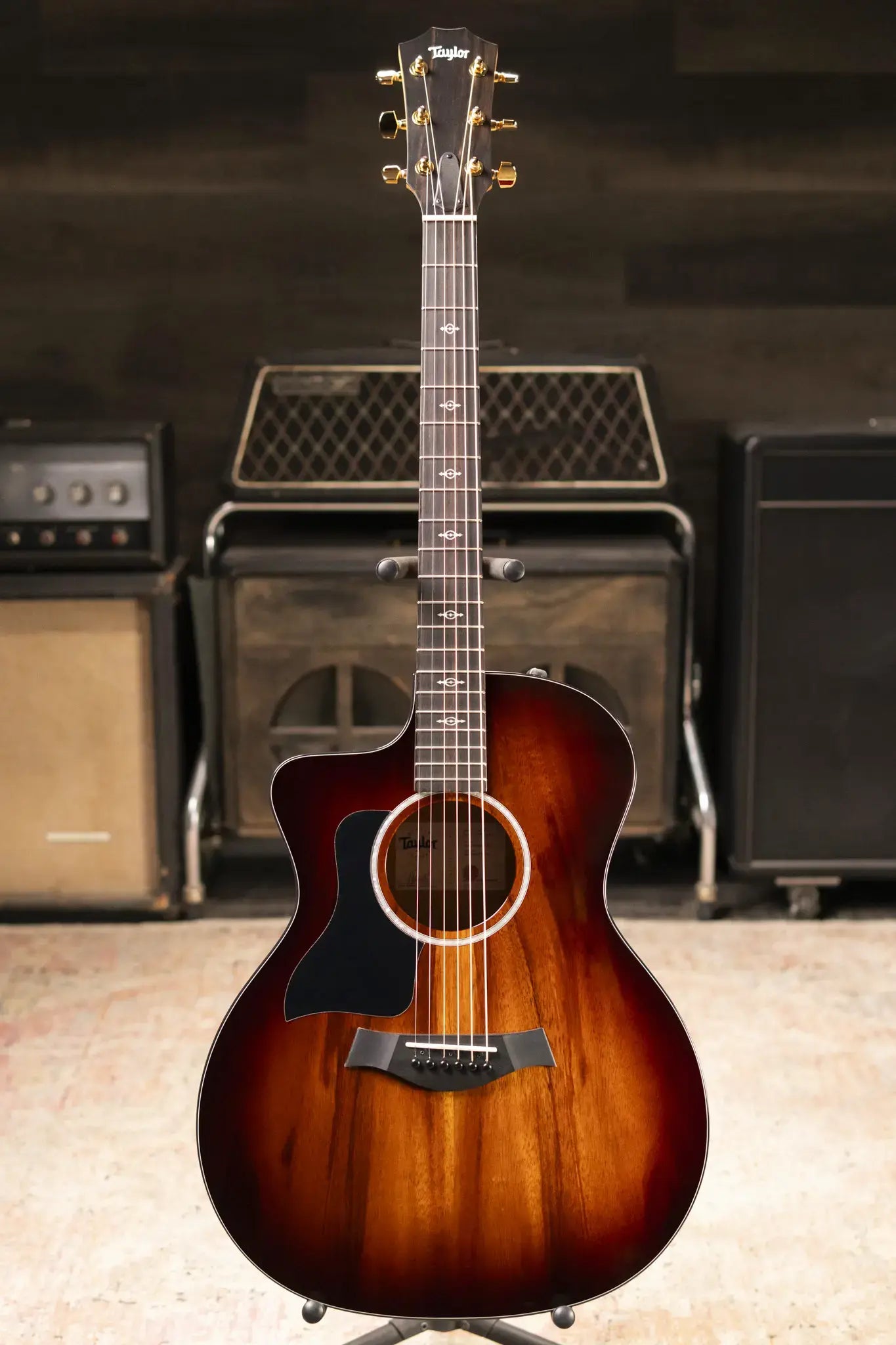 Taylor 224ce-K DLX Left-Handed Grand Auditorium Acoustic/Electric Guitar with Hardshell Case