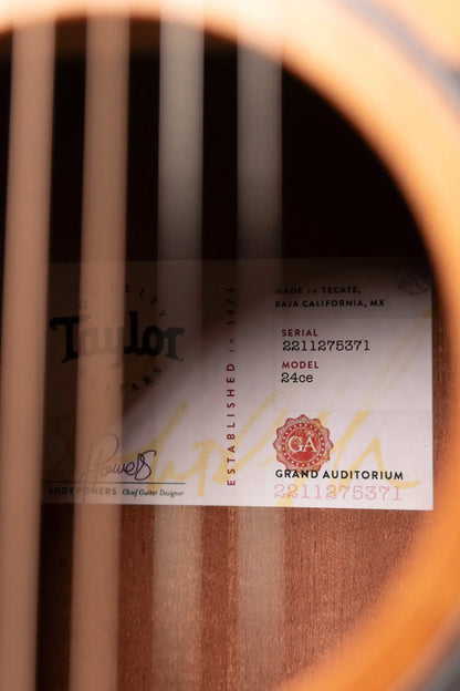 Taylor 24ce Grand Auditorium Acoustic/Electric Guitar with Gig Bag