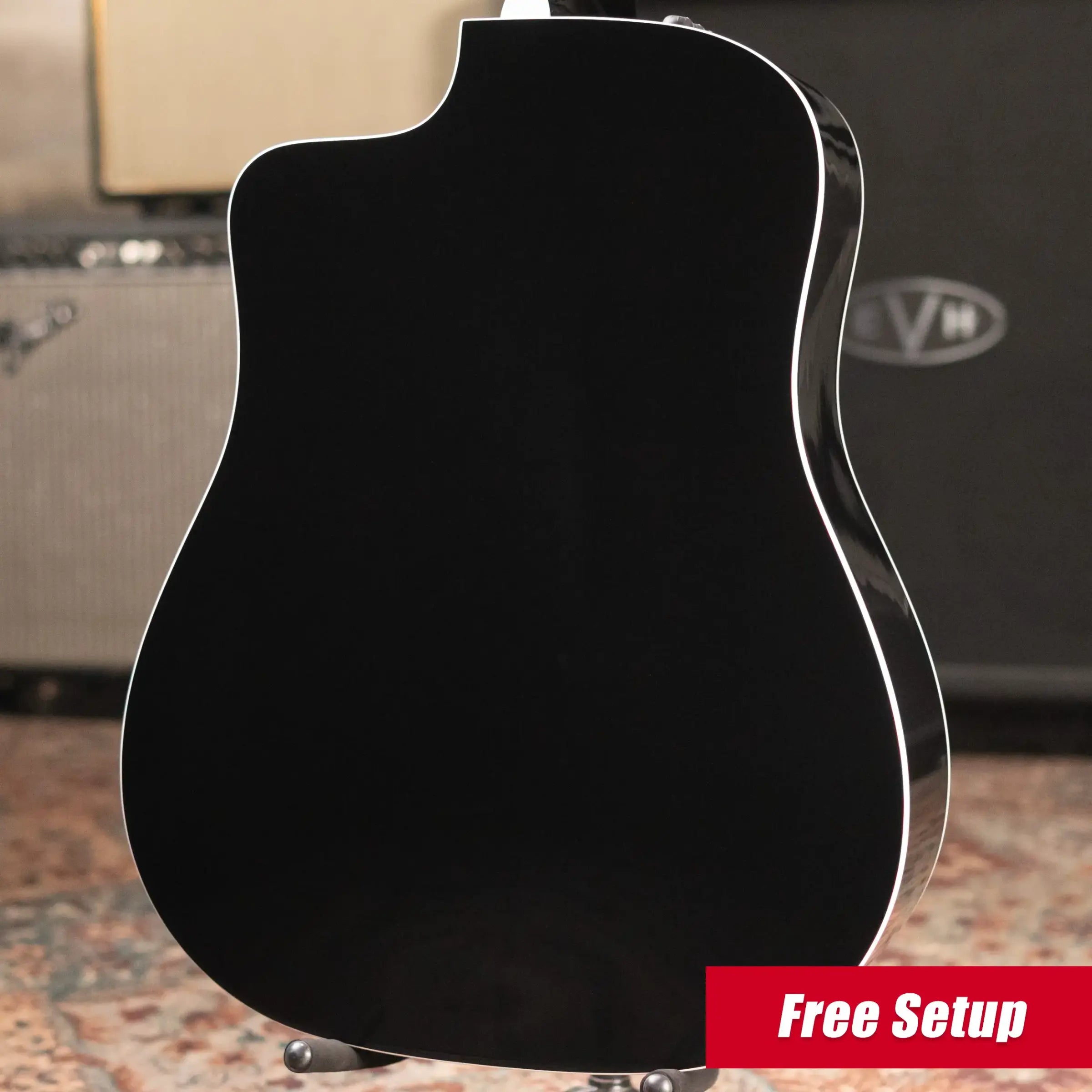 Taylor 250ce-BLK Plus 12-String Dreadnought Acoustic/Electric Guitar - Black with Aerocase - Factory Demo