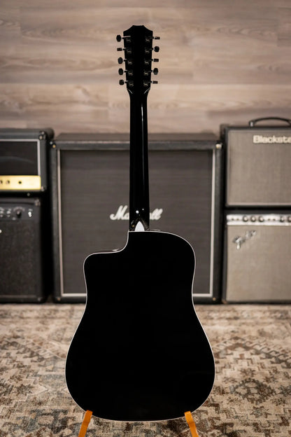 Taylor 250ce Plus BLK Bajo Quinto Acoustic/Electric Guitar - Black with Aerocase - Factory Demo