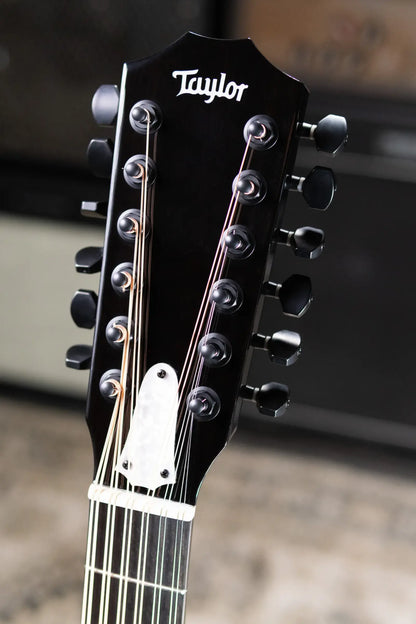 Taylor 250ce Plus BLK Doce Doble Acoustic/Electric Guitar - Black with Aerocase - Factory Demo