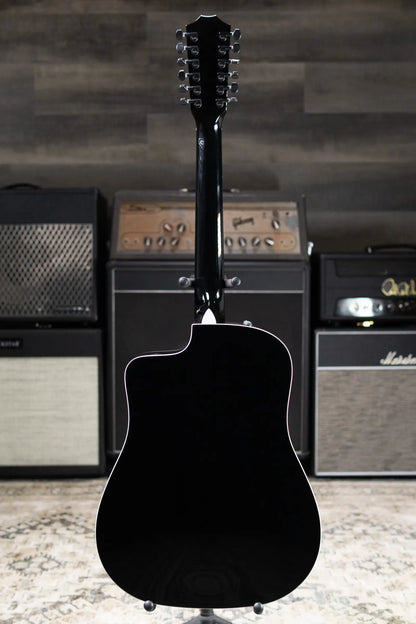 Taylor 250ce Plus BLK Doce Doble Acoustic/Electric Guitar - Black with Aerocase - Factory Demo