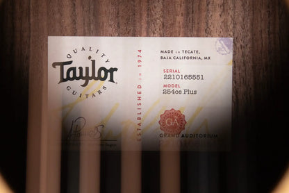 Taylor 254ce Plus 12-String Grand Auditorium Acoustic/Electric Guitar with Aerocase