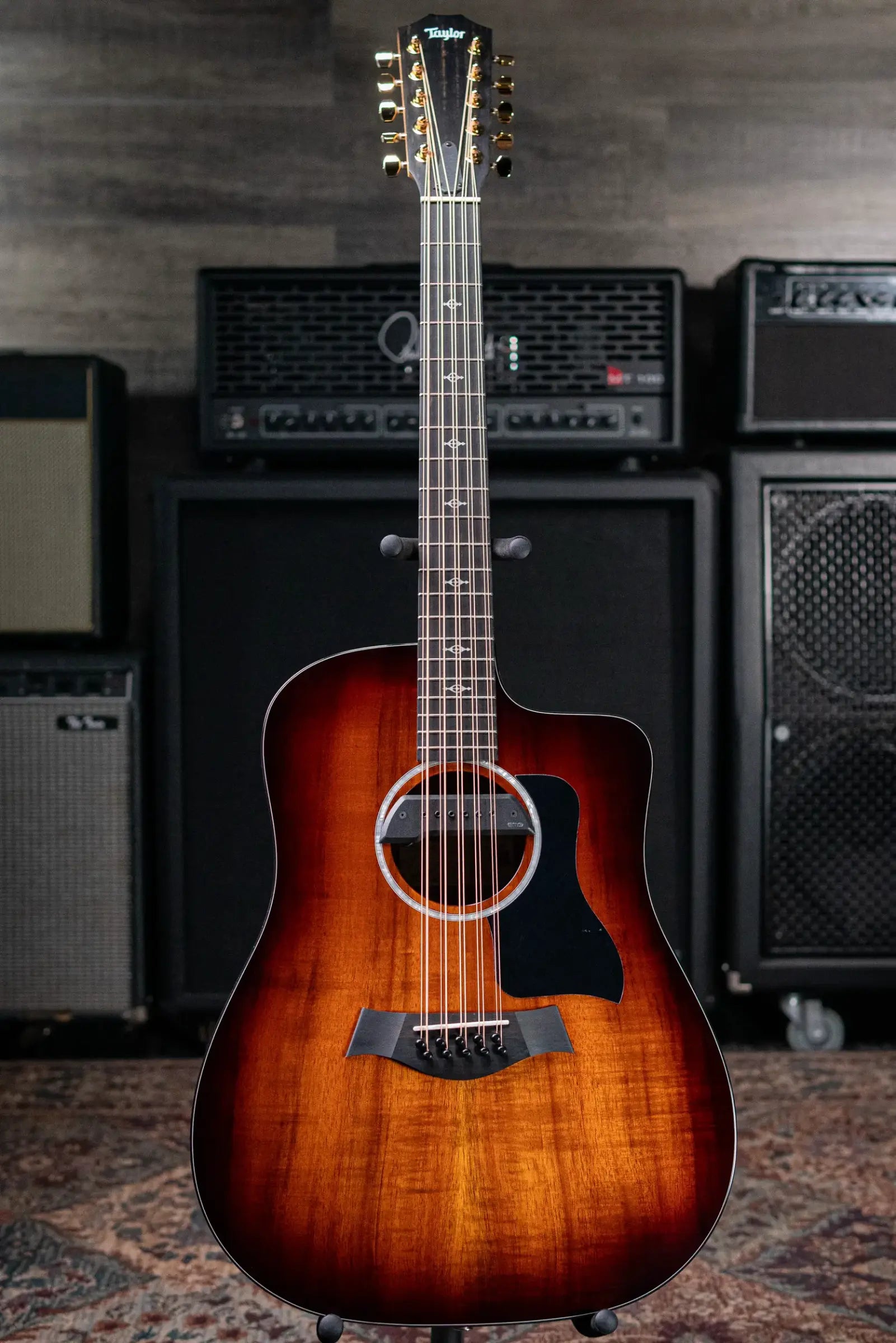 Taylor 260ce-K DLX Bajo Quinto Acoustic/Electric Guitar with Hardshell Case