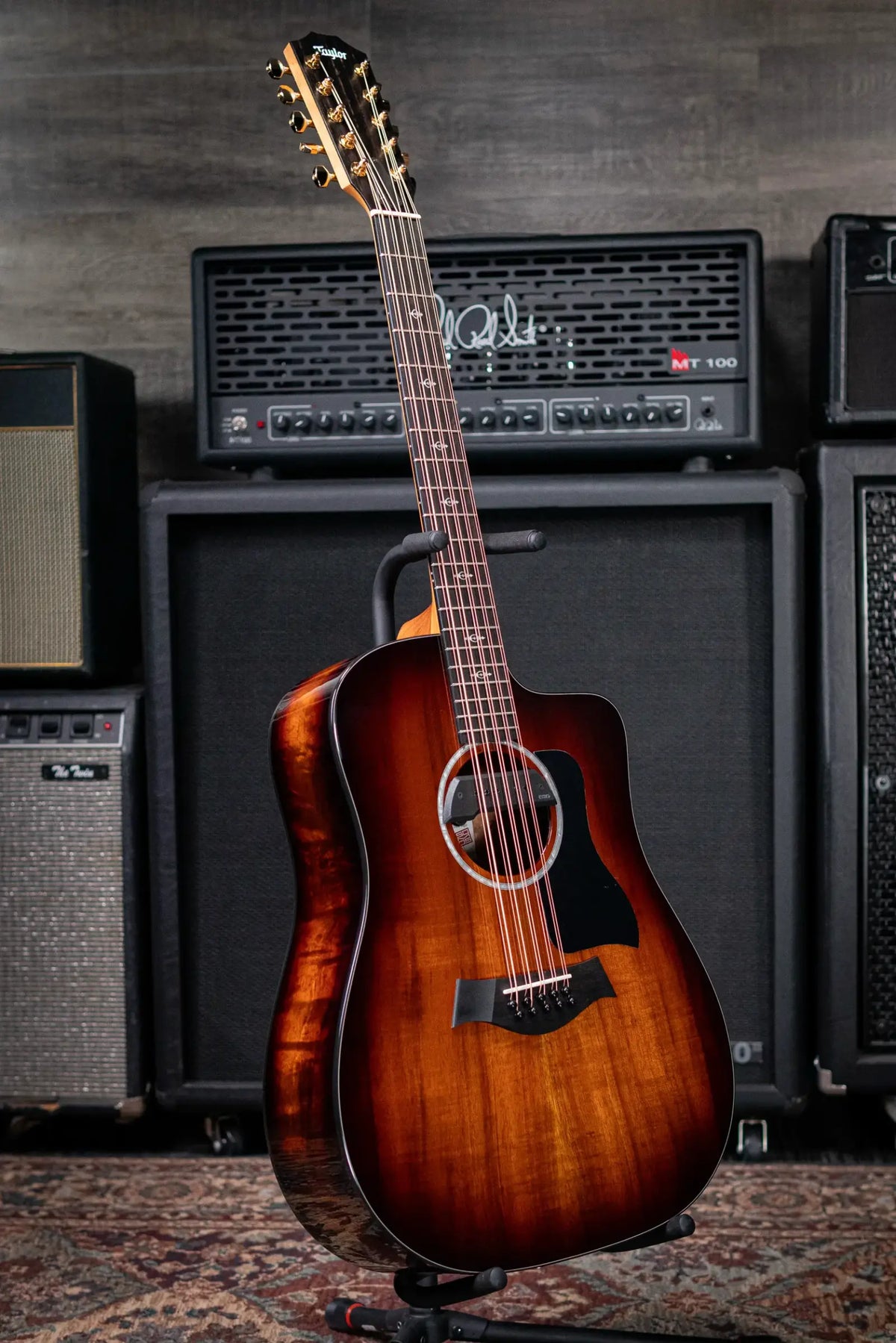 Taylor 260ce-K DLX Bajo Quinto Acoustic/Electric Guitar with Hardshell Case