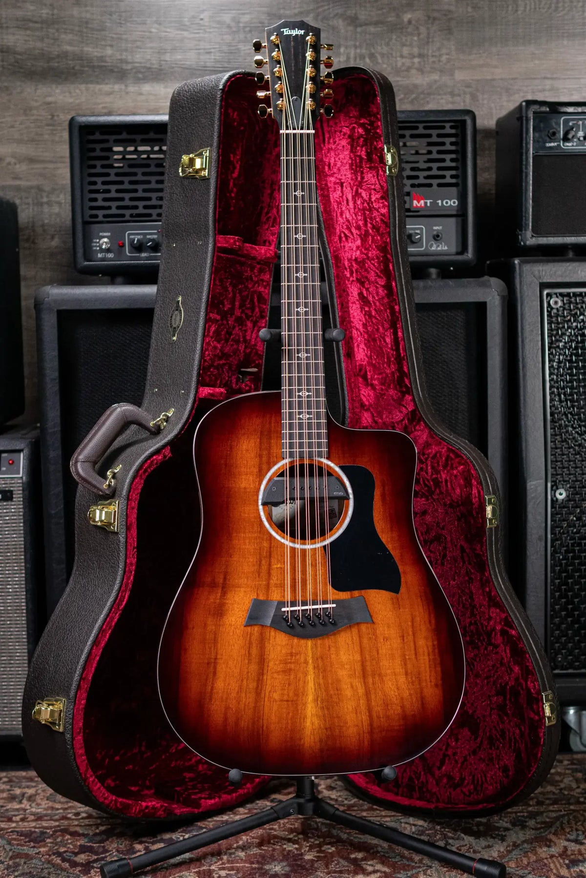 Taylor 260ce-K DLX Bajo Quinto Acoustic/Electric Guitar with Hardshell Case