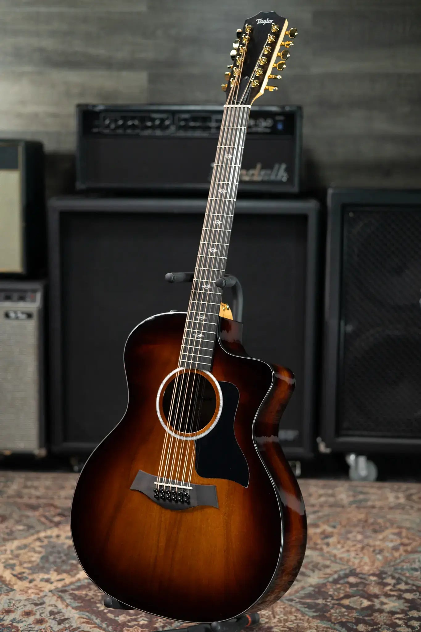 Taylor 264ce-K DLX 12-String Grand Auditorium Acoustic/Electric Guitar with Hardshell Case - Factory Demo