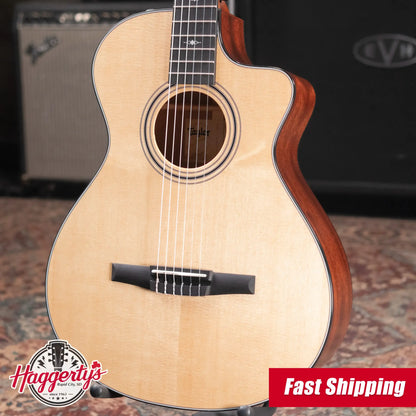 Taylor 312ce-N Nylon Grand Concert Acoustic/Electric Guitar with Hardshell Case