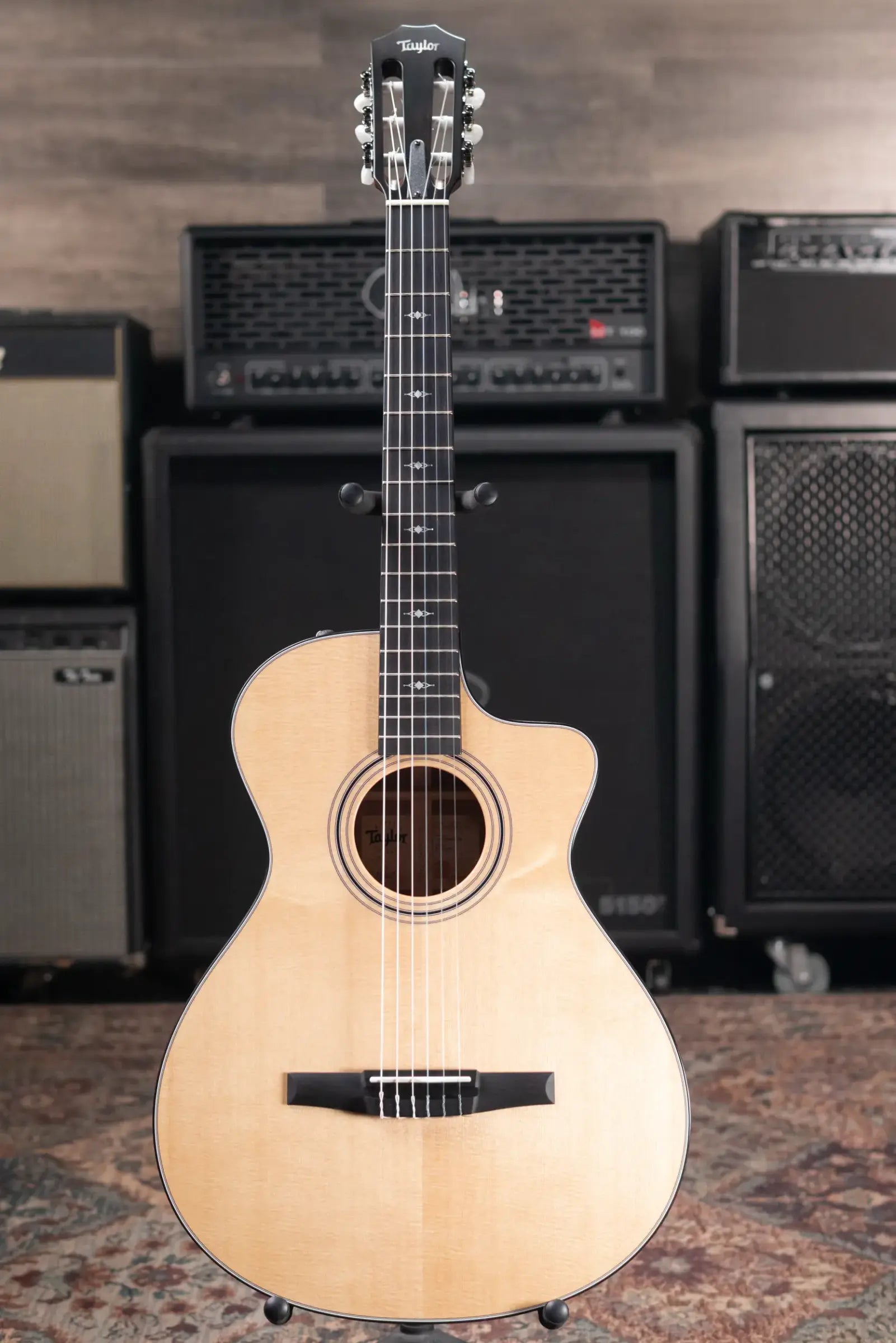 Taylor 312ce-N Nylon Grand Concert Acoustic/Electric Guitar with Hardshell Case