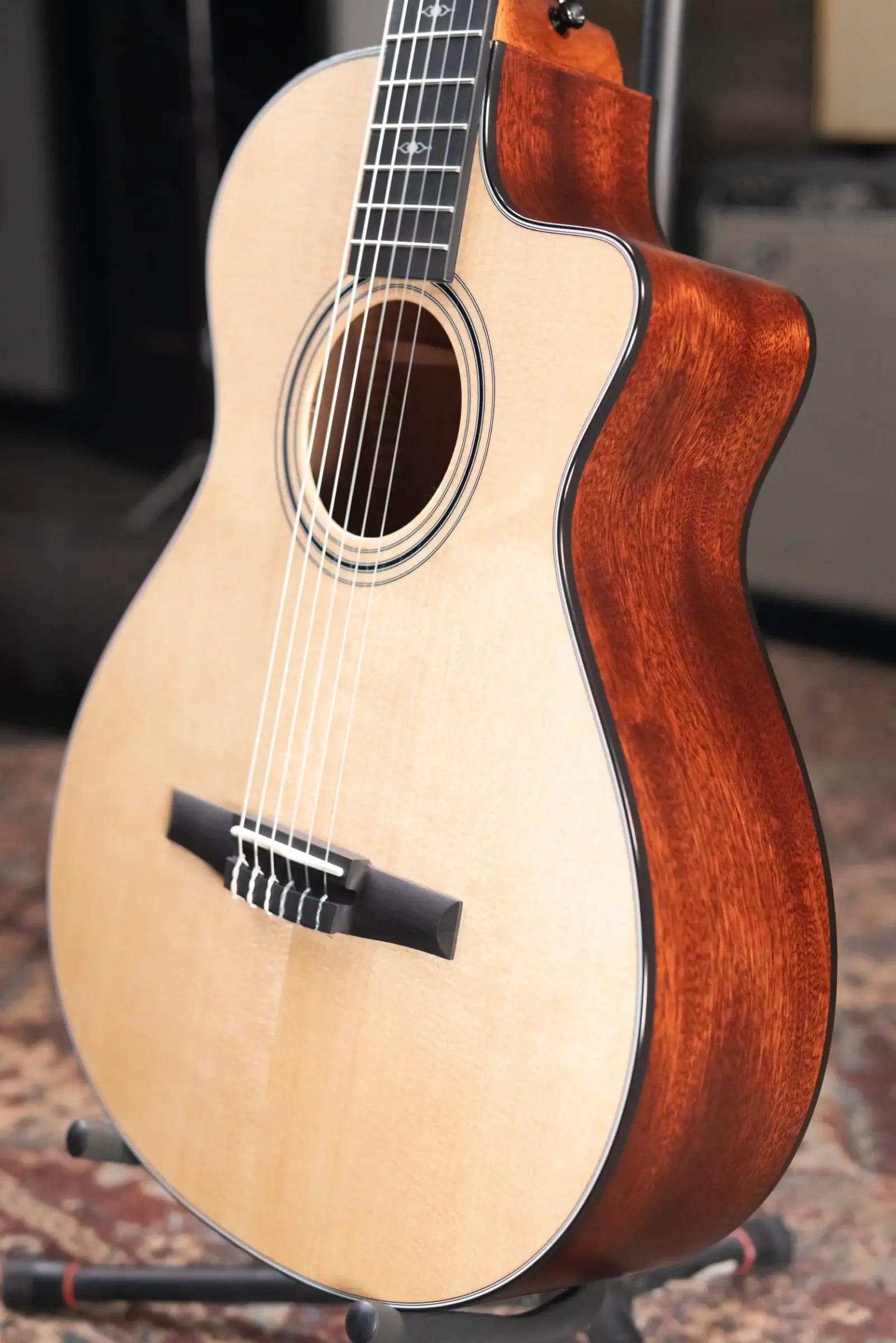 Taylor 312ce-N Nylon Grand Concert Acoustic/Electric Guitar with Hardshell Case