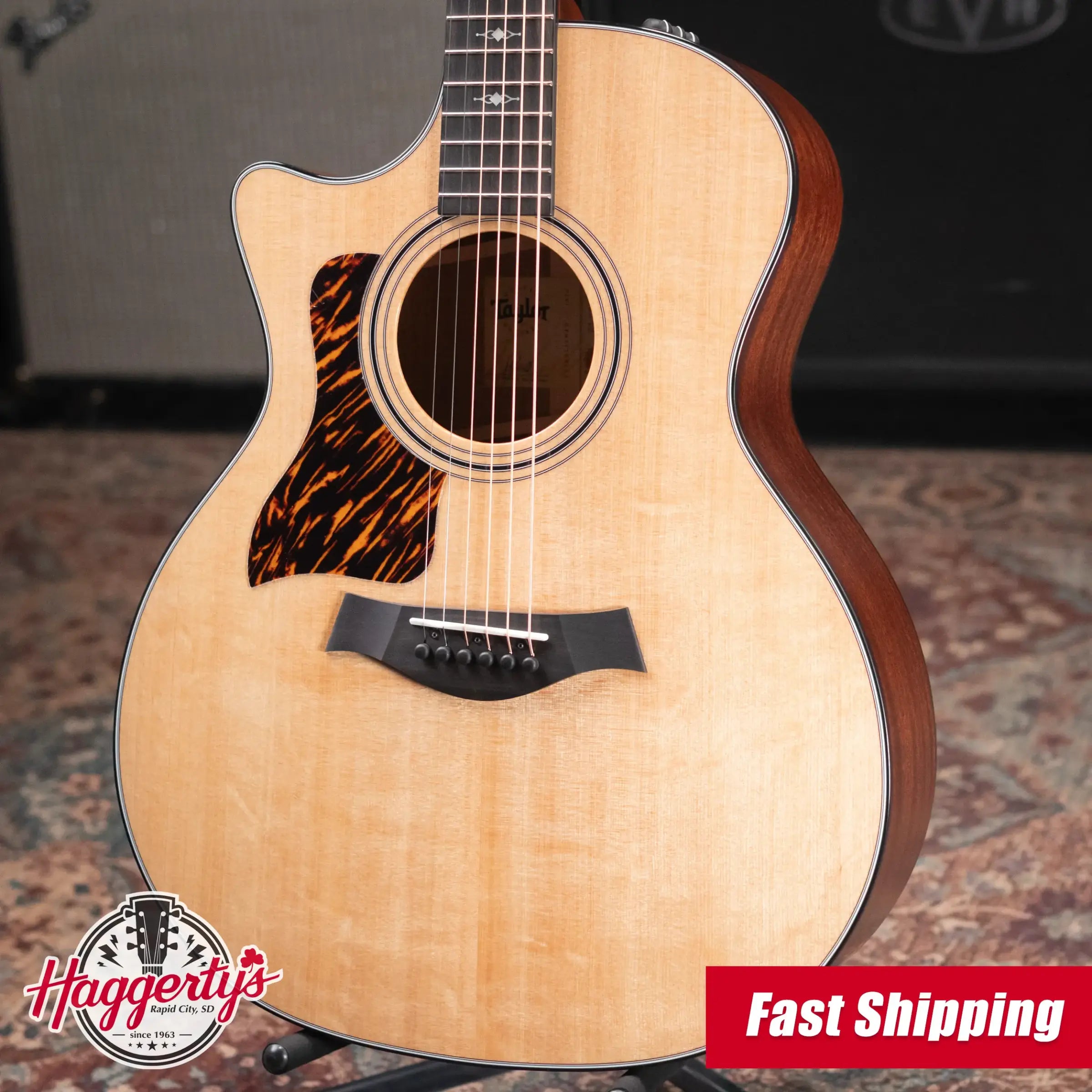 Taylor 314ce Left-Handed Grand Auditorium Acoustic/Electric Guitar with Hardshell Case