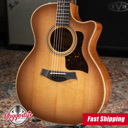 Taylor 314ce Studio Grand Auditorium Acoustic/Electric Guitar - Shaded Edge Burst with Gig Bag