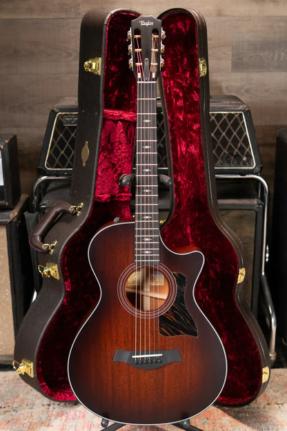 Taylor 322ce 12-Fret Grand Concert Acoustic/Electric Guitar - Shaded Edge Burst with Hardshell Case