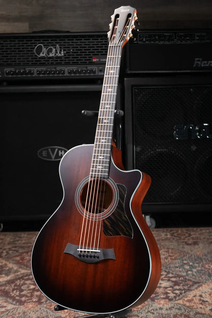 Taylor 322ce 12-Fret Grand Concert Acoustic/Electric Guitar - Shaded Edge Burst with Hardshell Case