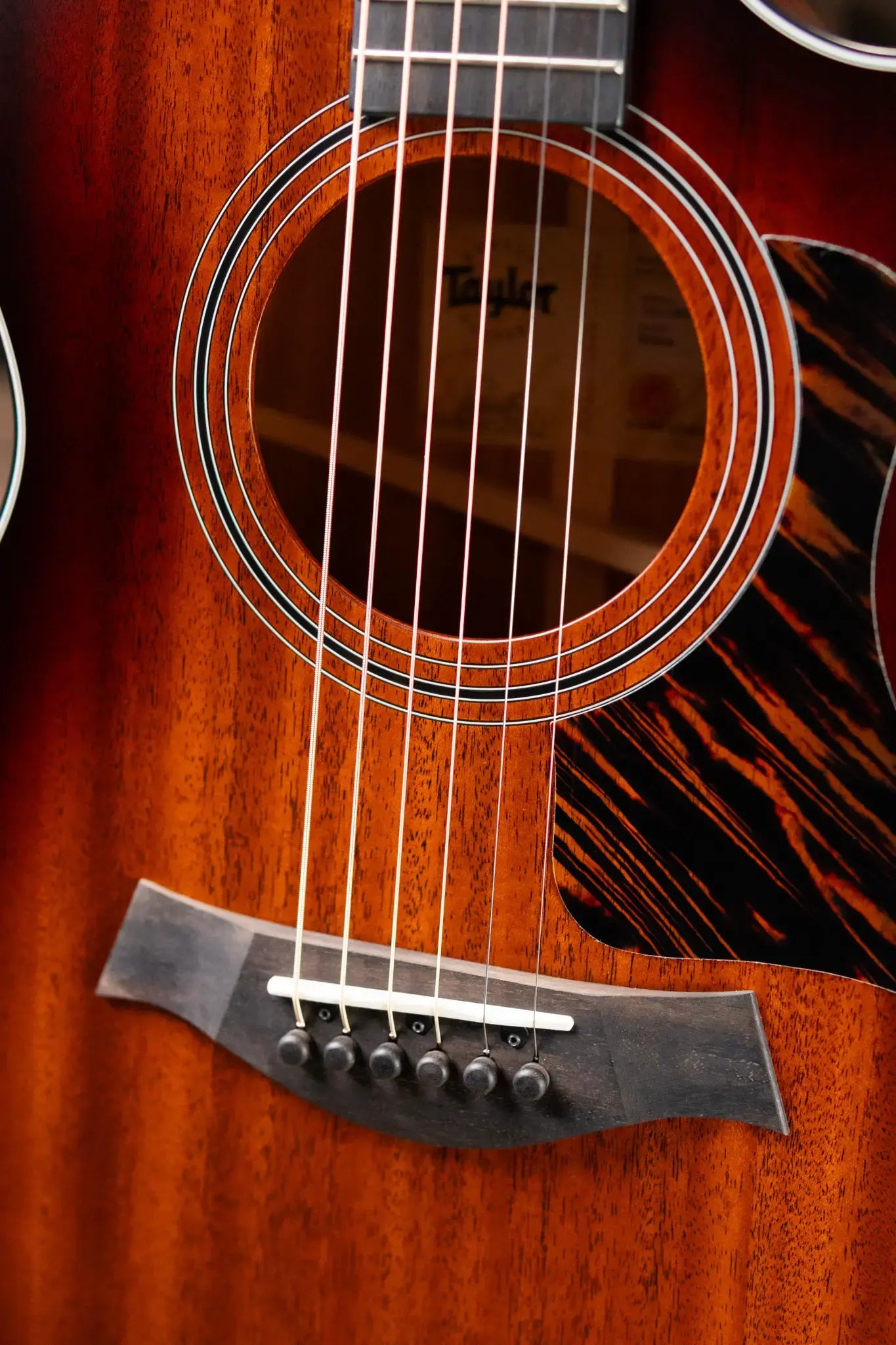 Taylor 322ce Grand Concert Acoustic/Electric Guitar - Shaded Edge Burst with Hardshell Case