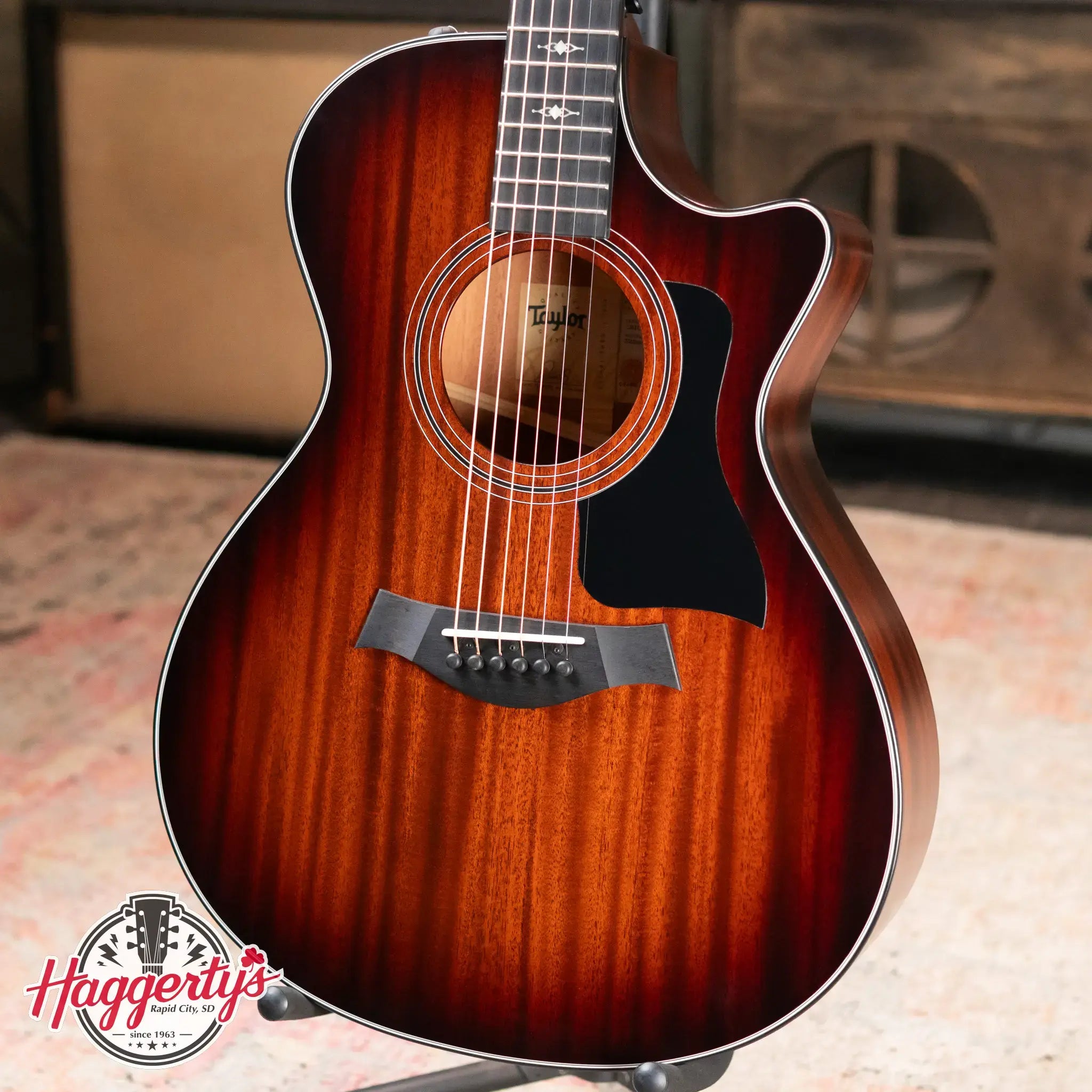 Taylor 322ce Grand Concert Acoustic-Electric Guitar, Shaded Edge Burst with Hardshell Case - Used