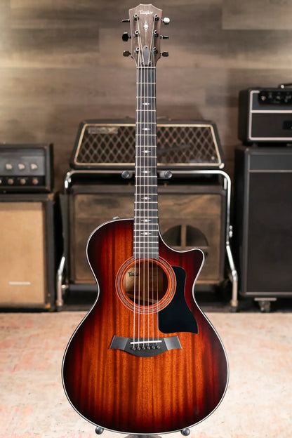 Taylor 322ce Grand Concert Acoustic-Electric Guitar, Shaded Edge Burst with Hardshell Case - Used