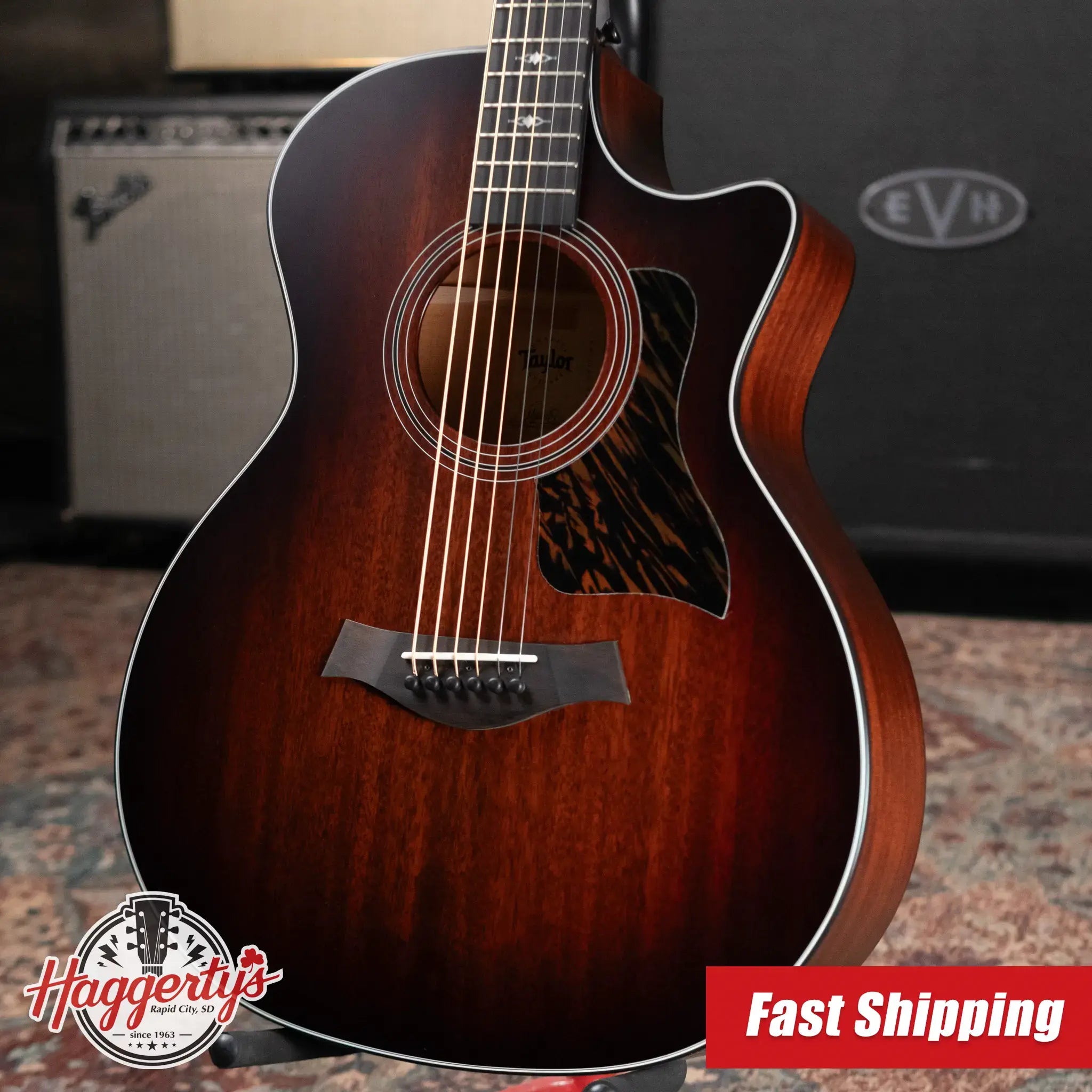 Taylor 324ce Baritone-6 LTD Grand Auditorium Acoustic/Electric Guitar with Hardshell Case