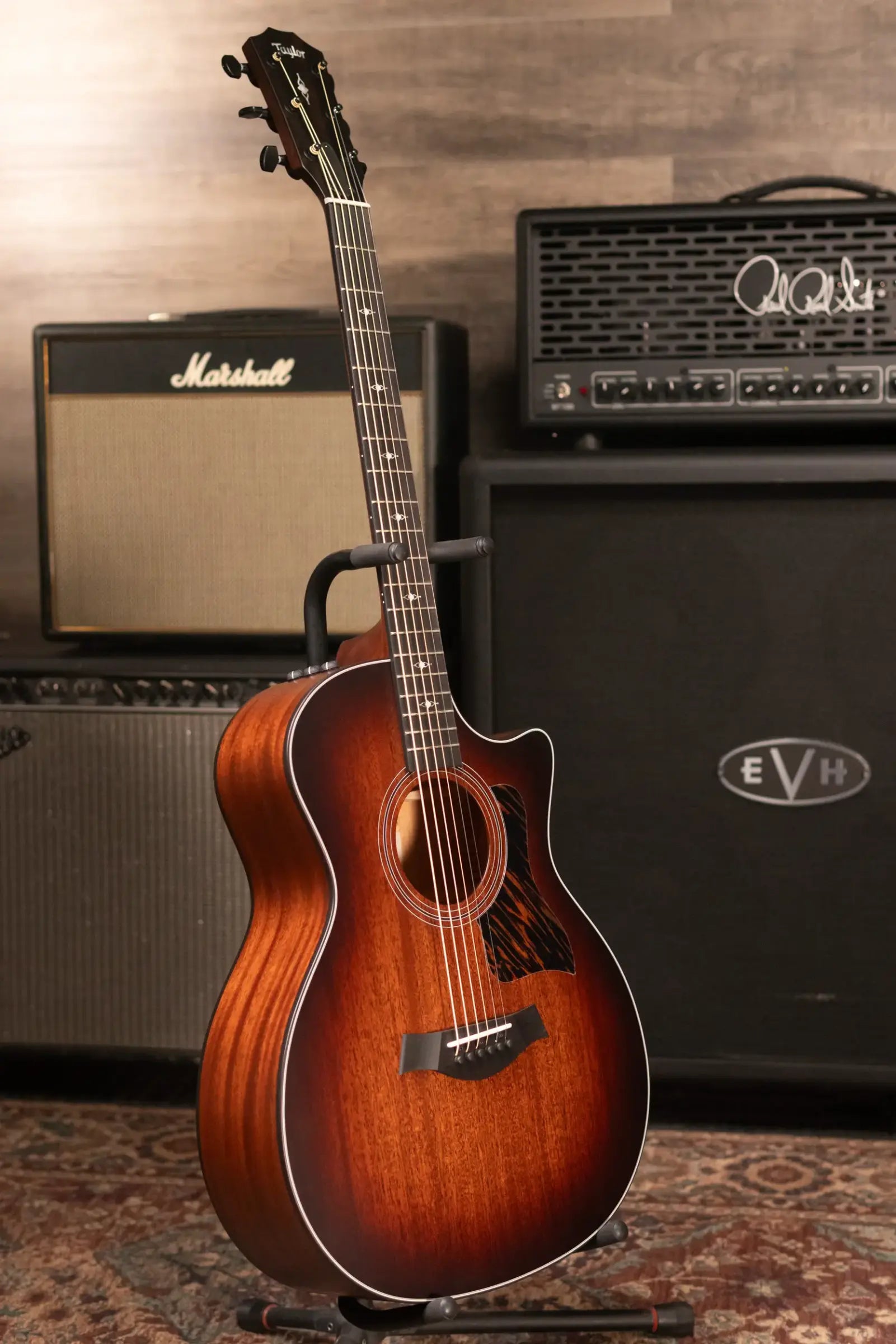 Taylor 324ce Baritone-6 LTD Grand Auditorium Acoustic/Electric Guitar with Hardshell Case