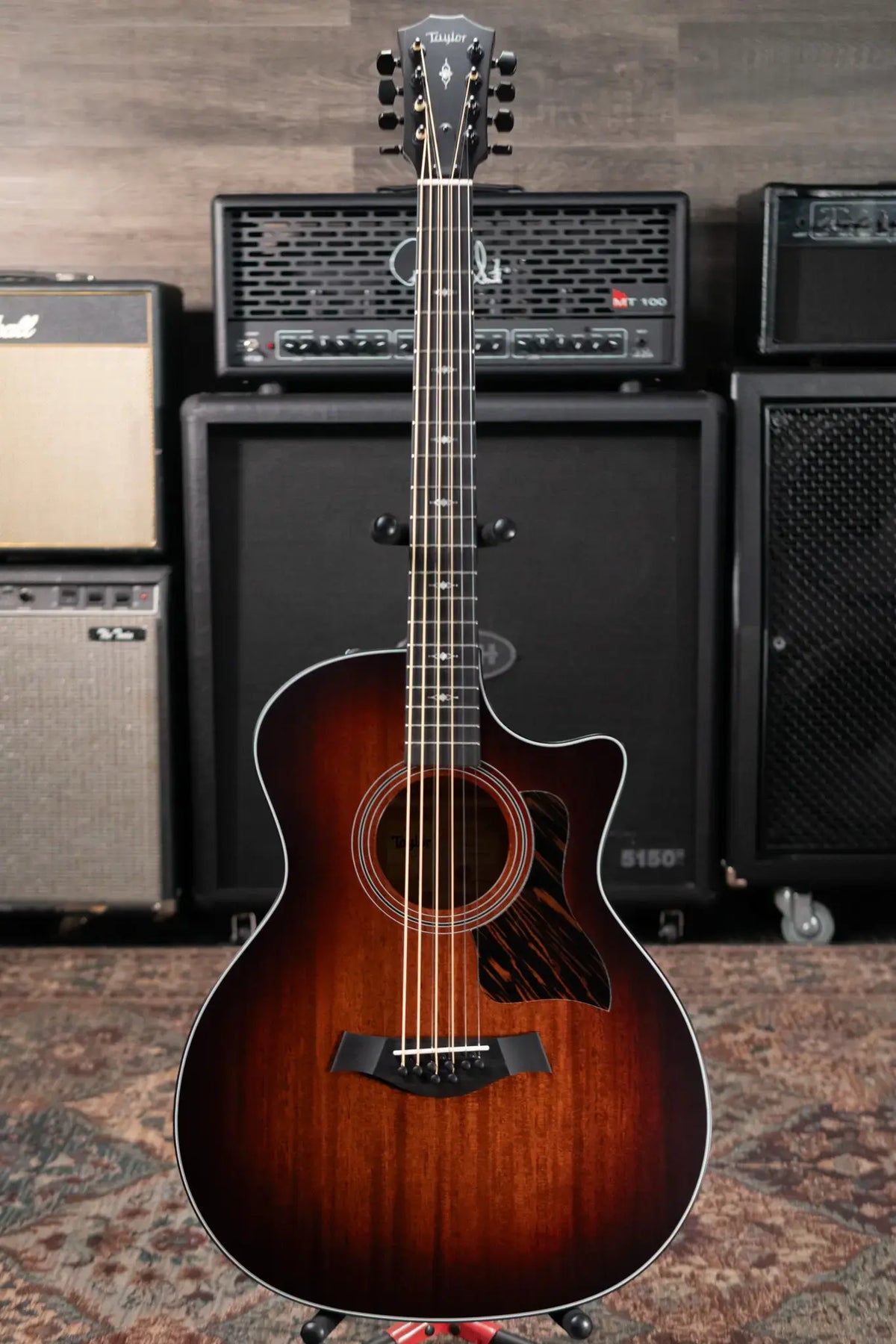 Taylor 324ce Baritone-8 LTD Grand Auditorium Acoustic/Electric Guitar with Hardshell Case - Demo