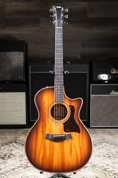 Taylor 324ce Studio Special Edition Grand Auditorium Acoustic/Electric Guitar - Shaded Edge Burst with Gig Bag