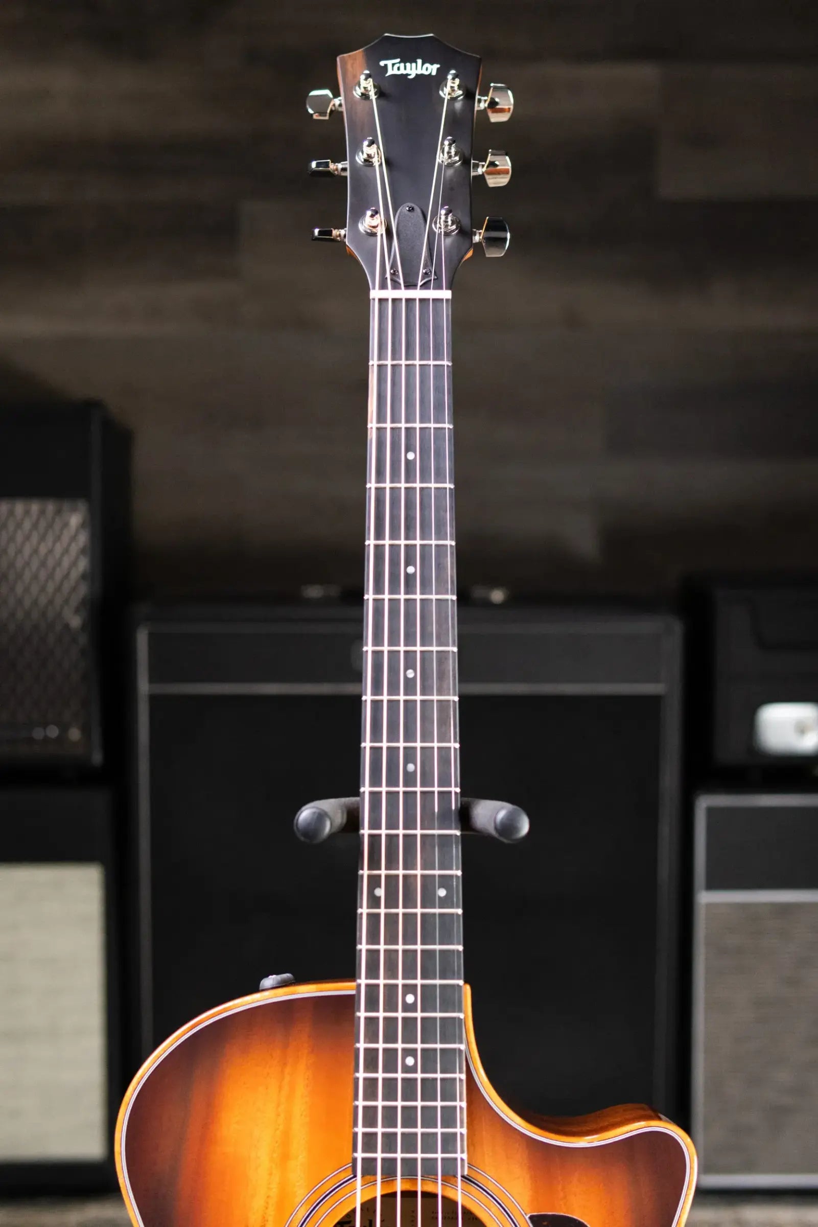 Taylor 324ce Studio Special Edition Grand Auditorium Acoustic/Electric Guitar - Shaded Edge Burst with Gig Bag