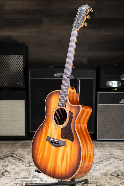 Taylor 324ce Studio Special Edition Grand Auditorium Acoustic/Electric Guitar - Shaded Edge Burst with Gig Bag