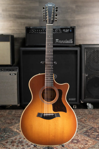 Taylor 354ce Studio Special Edition 12-String Grand Auditorium Acoustic/Electric Guitar - Honeyburst with Structured Gig Bag