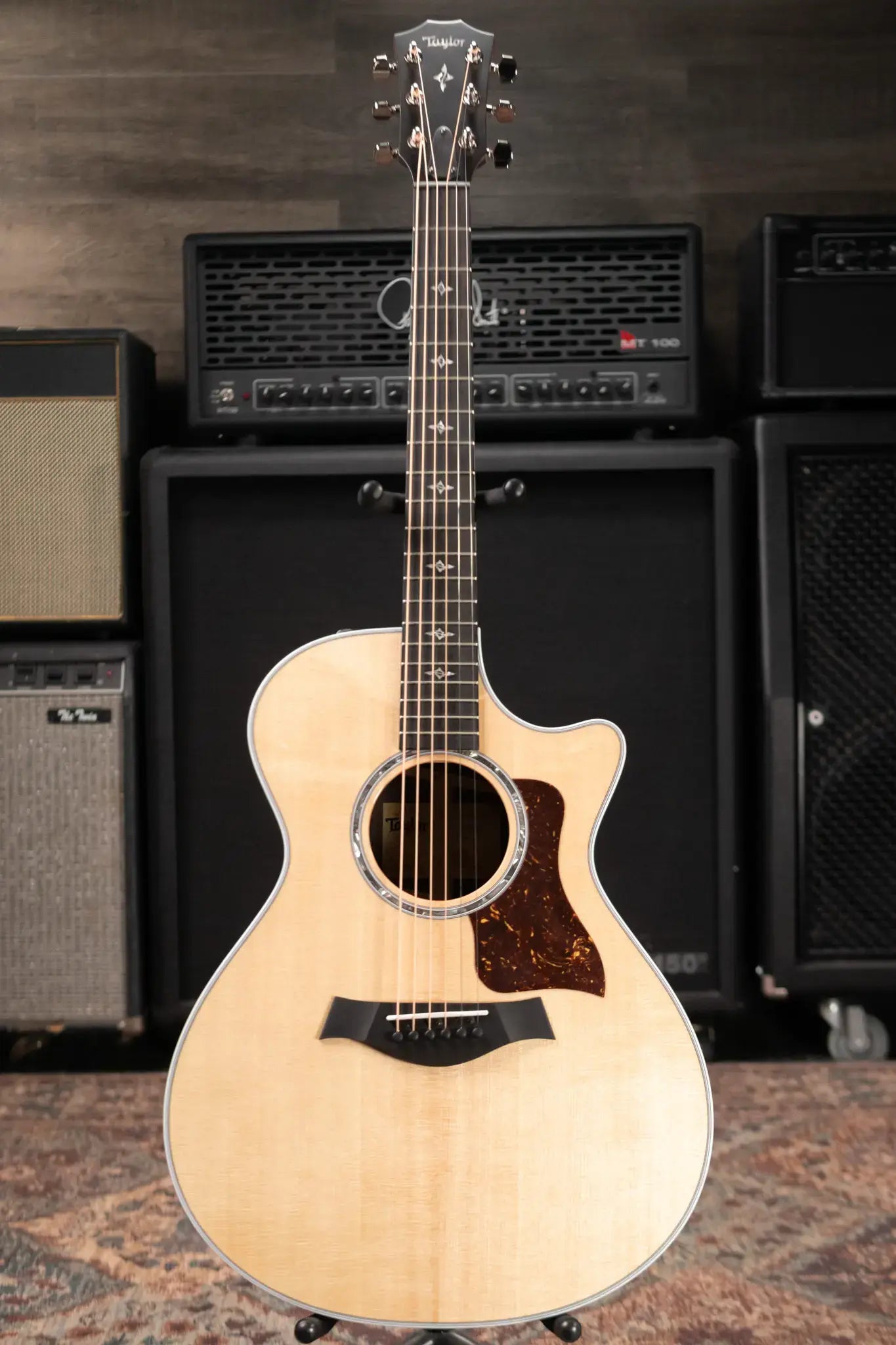 Taylor 412ce Grand Concert Acoustic/Electric Guitar - Natural with Hardshell Case