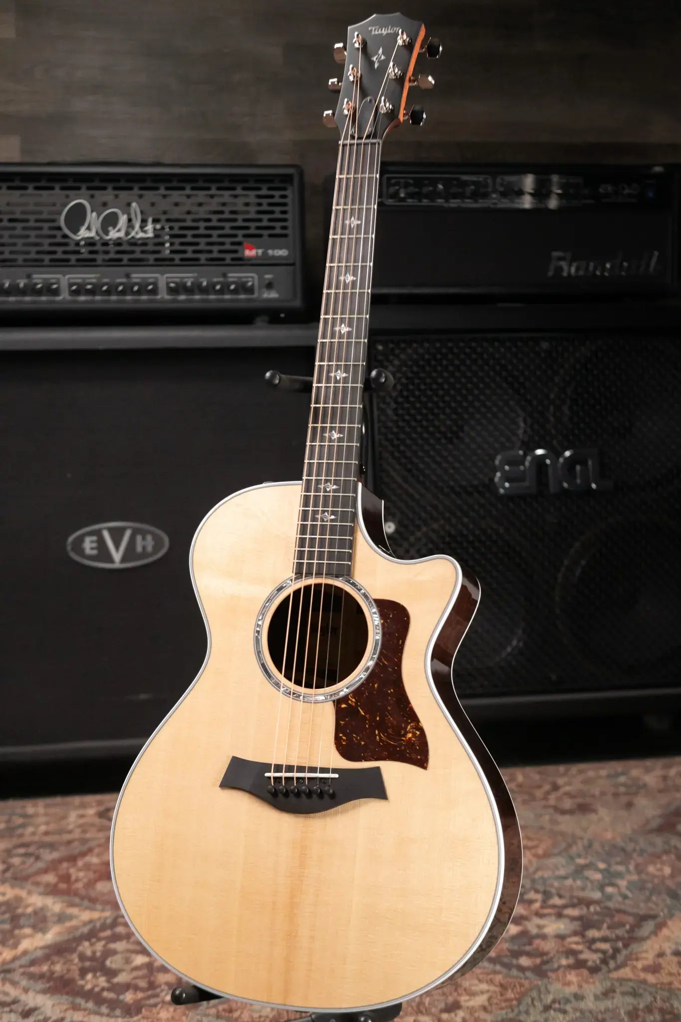 Taylor 412ce Grand Concert Acoustic/Electric Guitar - Natural with Hardshell Case