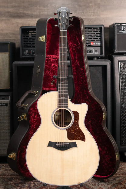 Taylor 414ce Grand Auditorium Acoustic/Electric Guitar - Natural with Hardshell Case