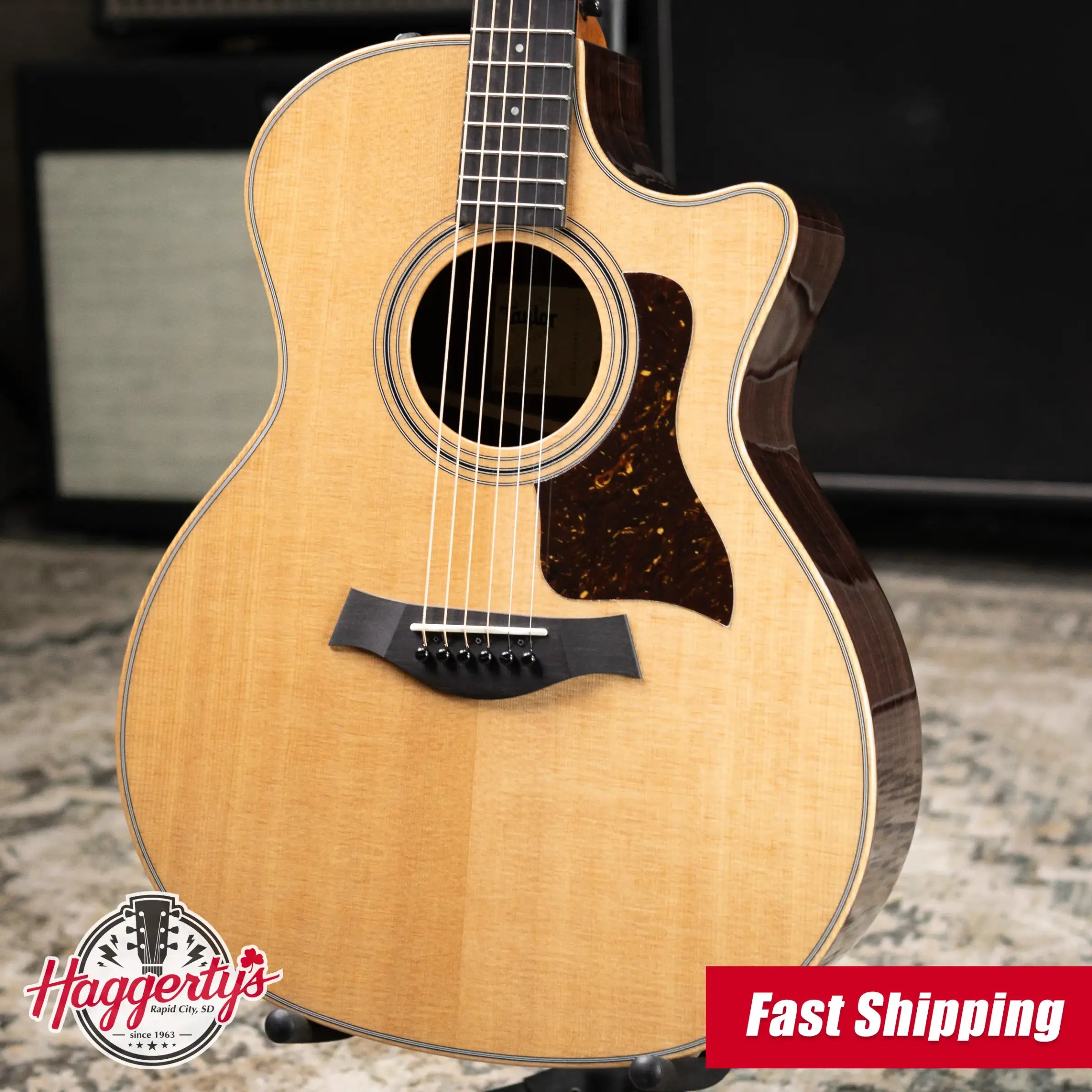 Taylor 414ce Studio Grand Auditorium Acoustic/Electric Guitar - Natural with Gig Bag